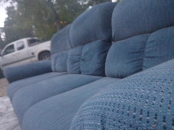 Large Blue Sofa - Image 11