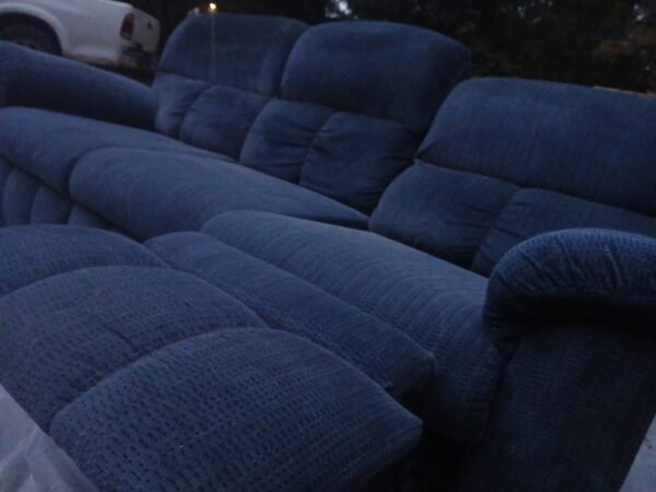 Large Blue Sofa - Image 10