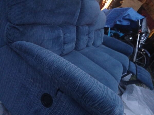 Large Blue Sofa - Image 9