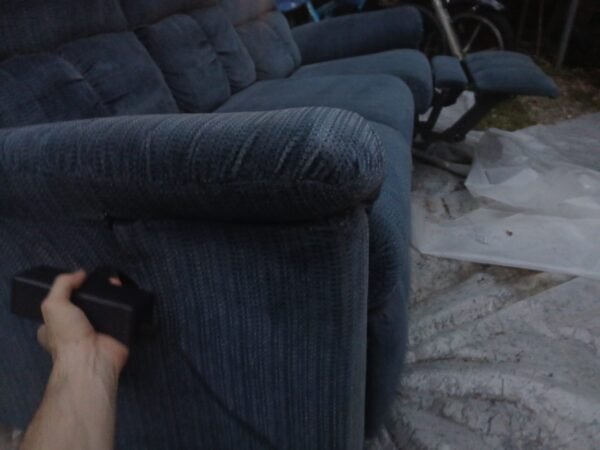 Large Blue Sofa - Image 8