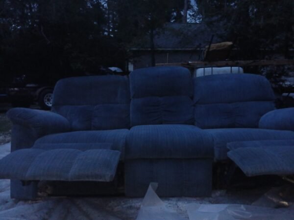 Large Blue Sofa - Image 7