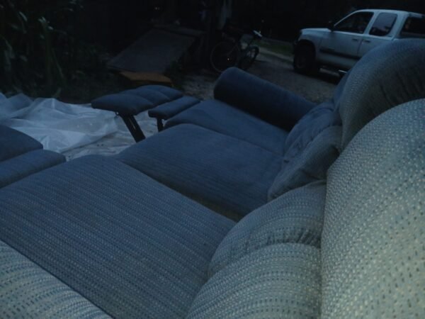 Large Blue Sofa - Image 5