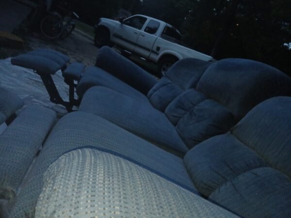 Large Blue Sofa - Image 3