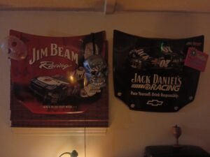 Jack Daniel’s & Jim Beam Racing Metal Hood Signs (Chevy & Ford Separately)